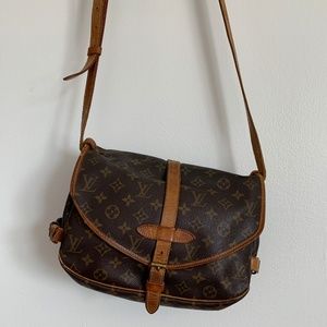 Vintage Louis Vuitton double-sided satchel